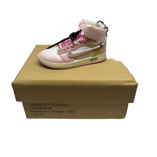 NIKE JORDAN 1 X OFF-WHITE PINK keyring